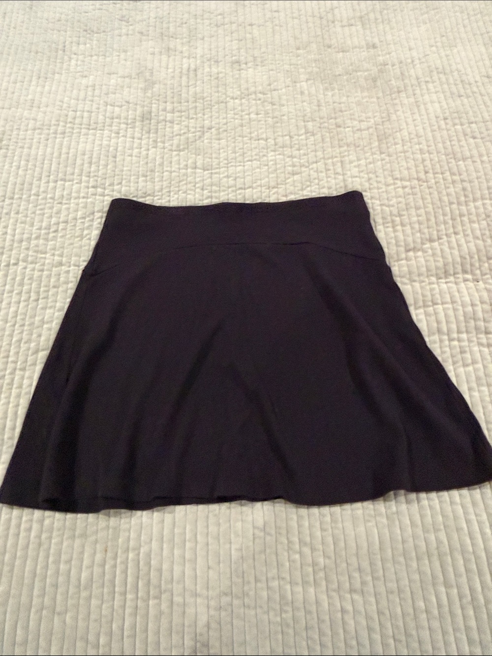 Loft black knit skirt